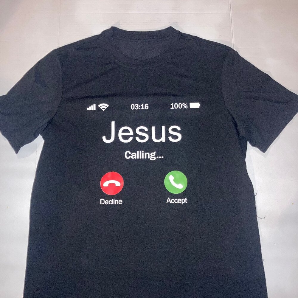 Jesus Calling Black Short Sleeve Shirt